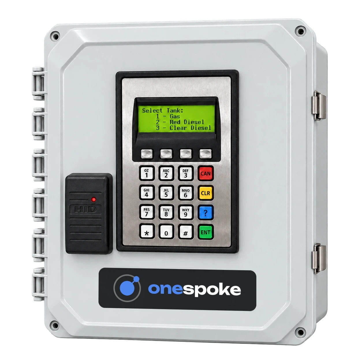 One Spoke FMS fuel station with an RFID reader beside the keypad